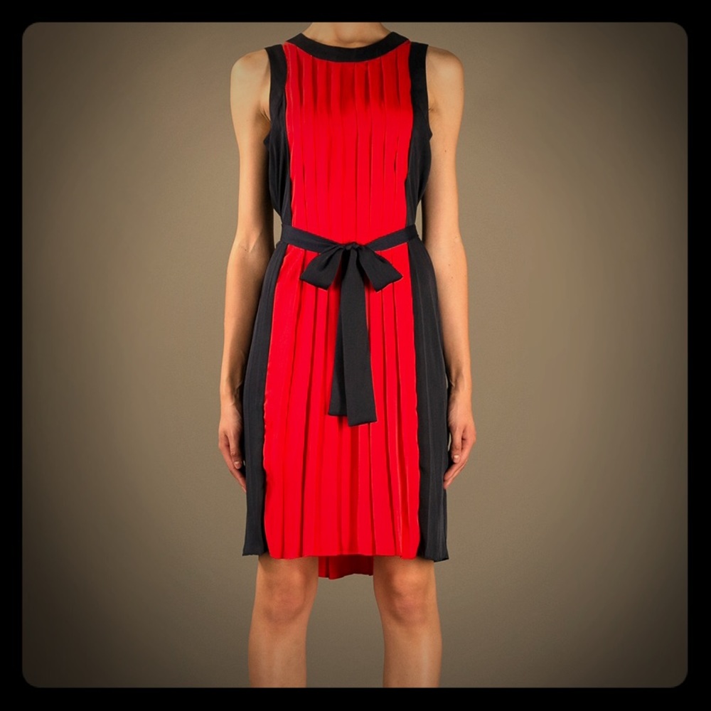 Michael Kors sleeveless pleated dress